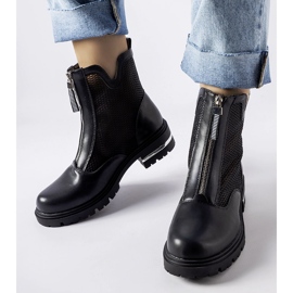 Bottines Cavour ajourées noires le noir 2