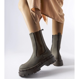 Bottes en caoutchouc massif vert par Casal 2