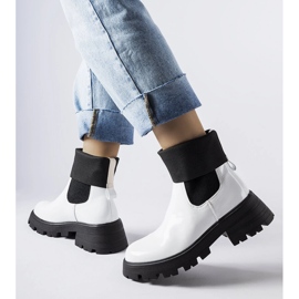 Breolungi bottes de travail à enfiler blanches 1
