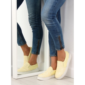 Slipony élégant et élégant 788-26 Jaune 1