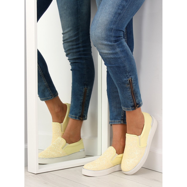 Slipony élégant et élégant 788-26 Jaune 1