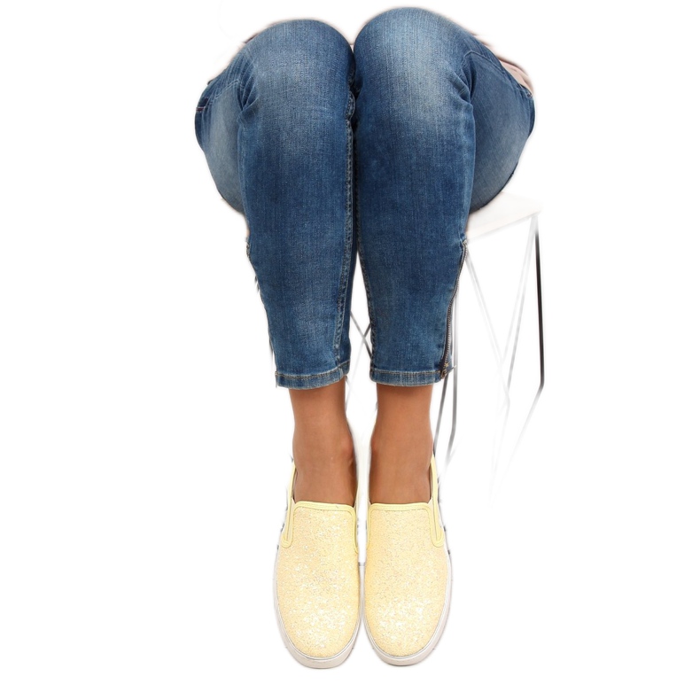 Slipony élégant et élégant 788-26 Jaune 2