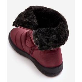 Bottes de neige isolées hautes pour femmes bordeaux Luxina rouge 2