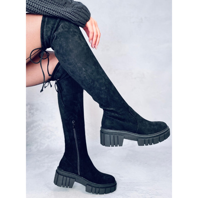 Bottes Alyssa noires, femmes le noir 1