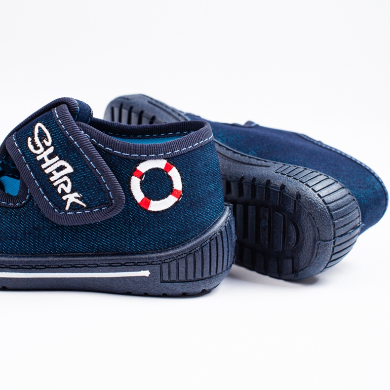 SHELOVET Chaussons bleu marine pour un garçon à la maternelle 3F 2