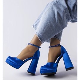 Escarpins bleus à talons Elida 1