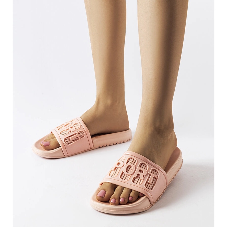 Claquettes caoutchouc rose Moiariello 1 Claquettes caoutchouc rose Moiariello 1