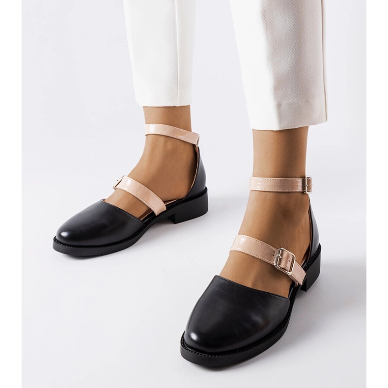 Sandales noires pour femme de Josiane 1