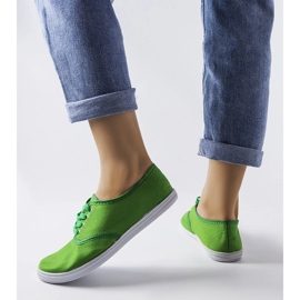 Baskets Wang vertes 1