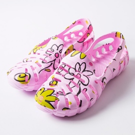 Ballerines en caoutchouc rose à motif Finley 2