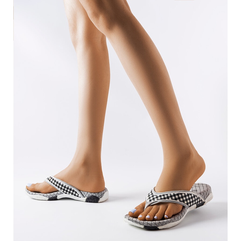 Tongs textile Mareta le noir 1