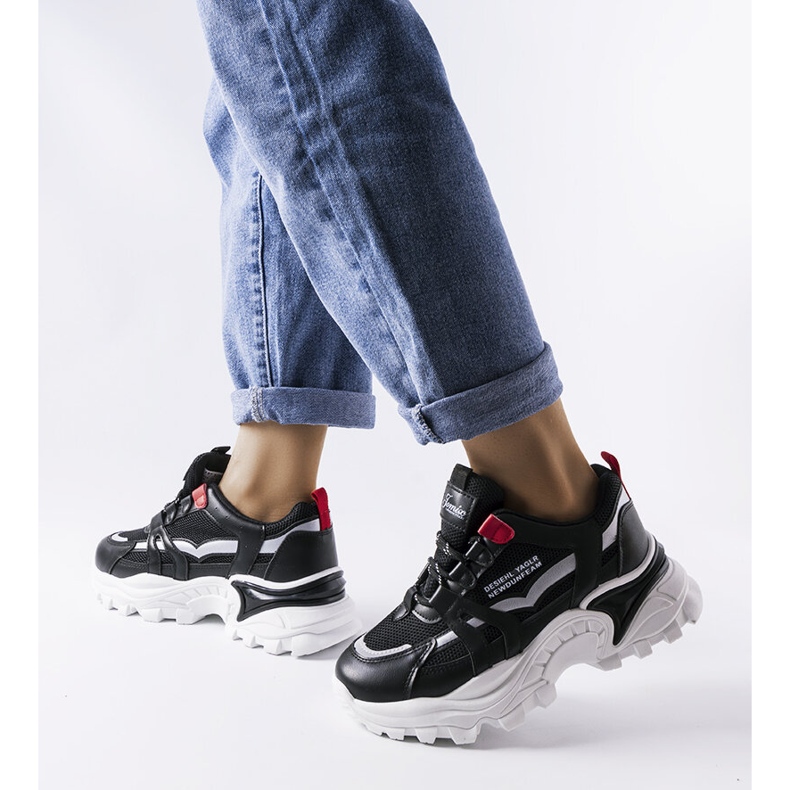 Baskets noires avec empiècements Opal fluo le noir 1