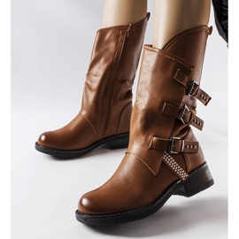 Bottes marron à boucles de Bojle brun 1