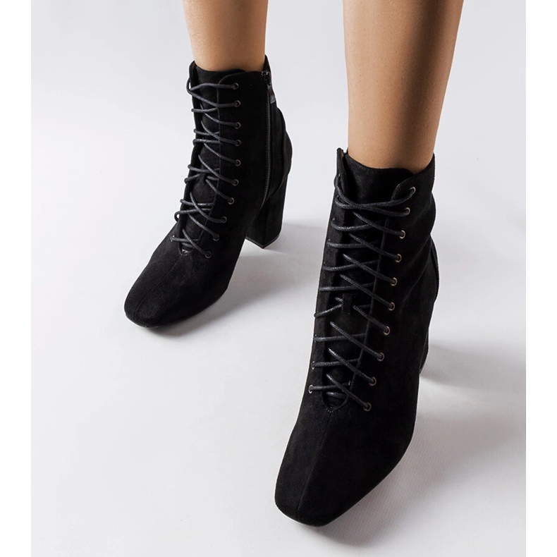 Bottines noires à lacets Drouins 1