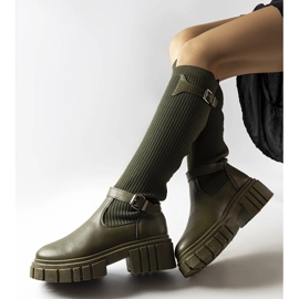 Bottines vertes à tige souple de Courcelle 1