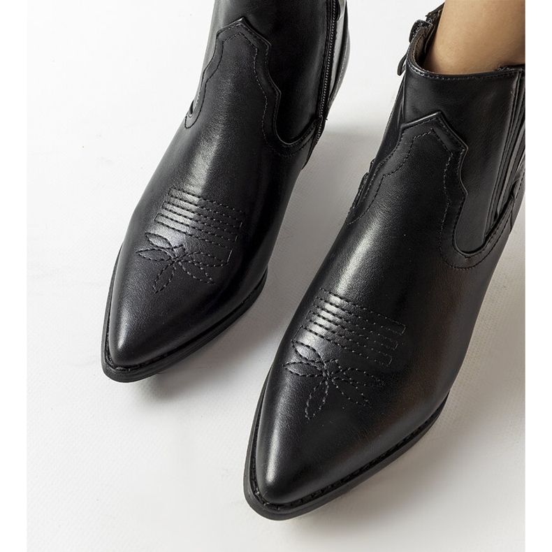 Santiags classiques noires de Gustav le noir 1