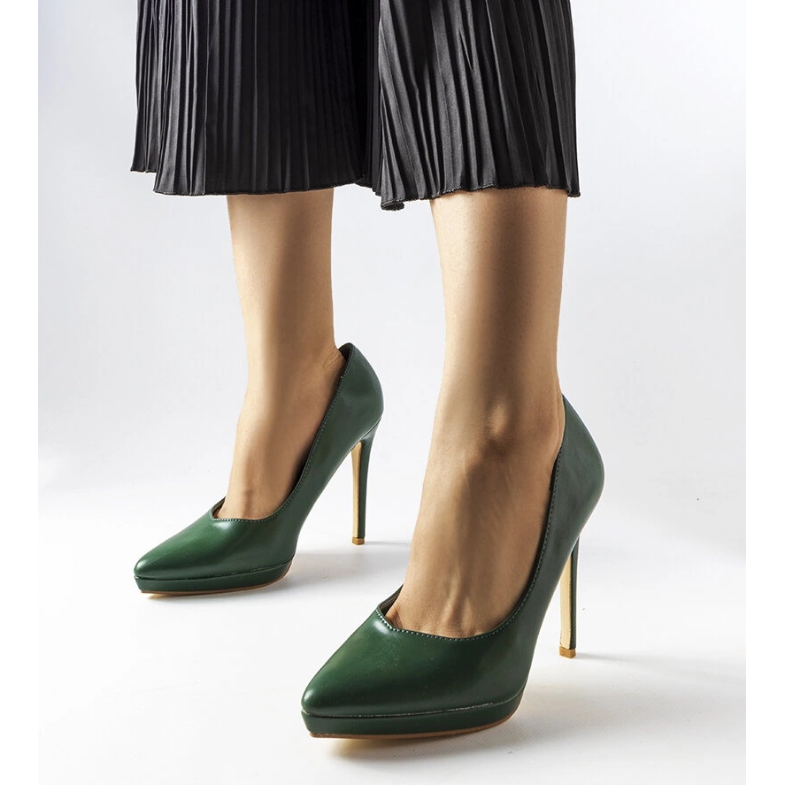 Escarpins vert foncé deals