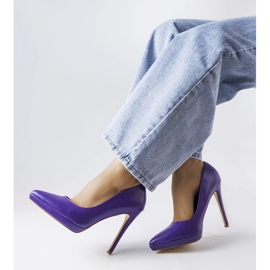 Kristin talons hauts classiques violets 1