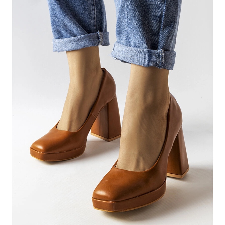 Escarpins marrons à talons Mailly brun 2