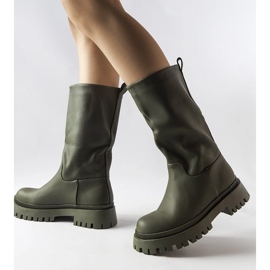 Bottines Hollie vert mat 2
