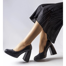 Escarpins noirs à talons Mailly 1