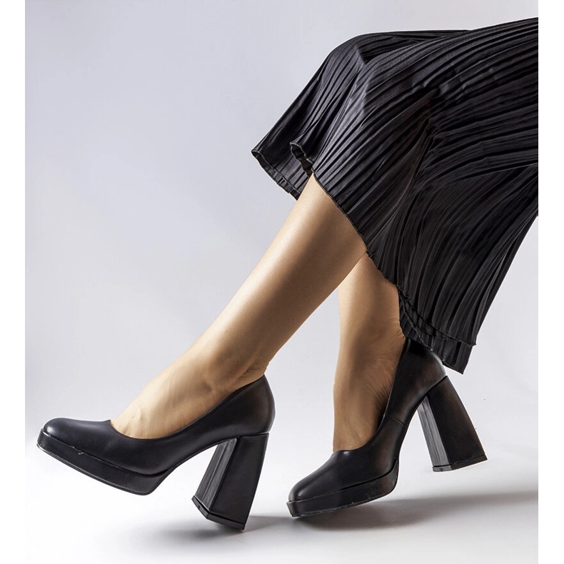 Escarpins noirs à talons Mailly 1