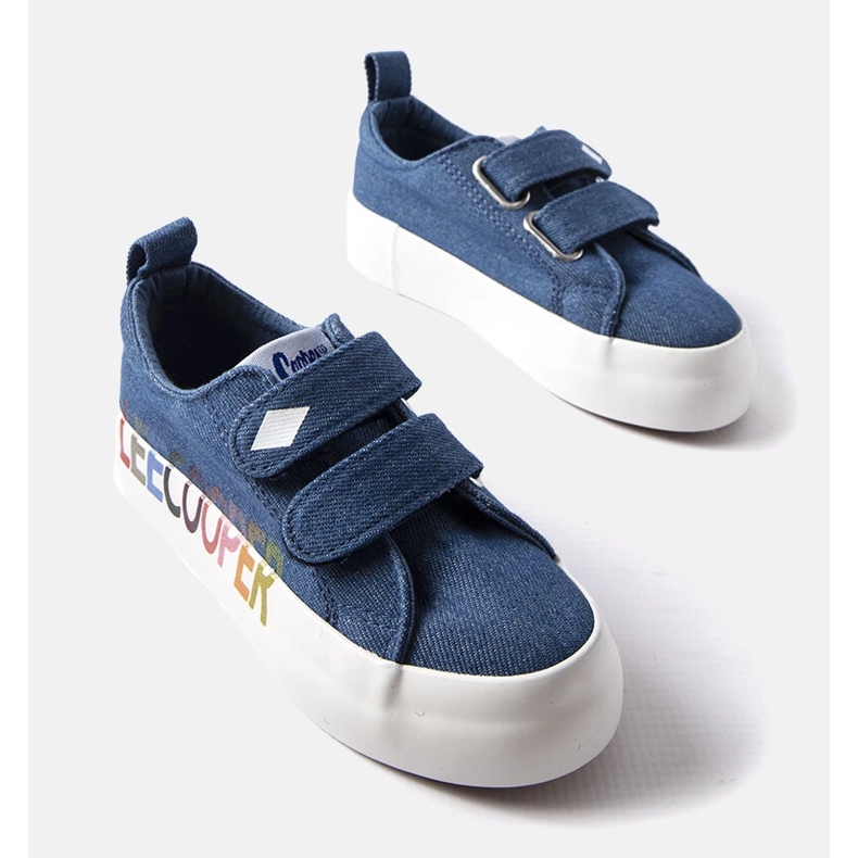 Baskets en jean pour enfants Lee Cooper bleu 1