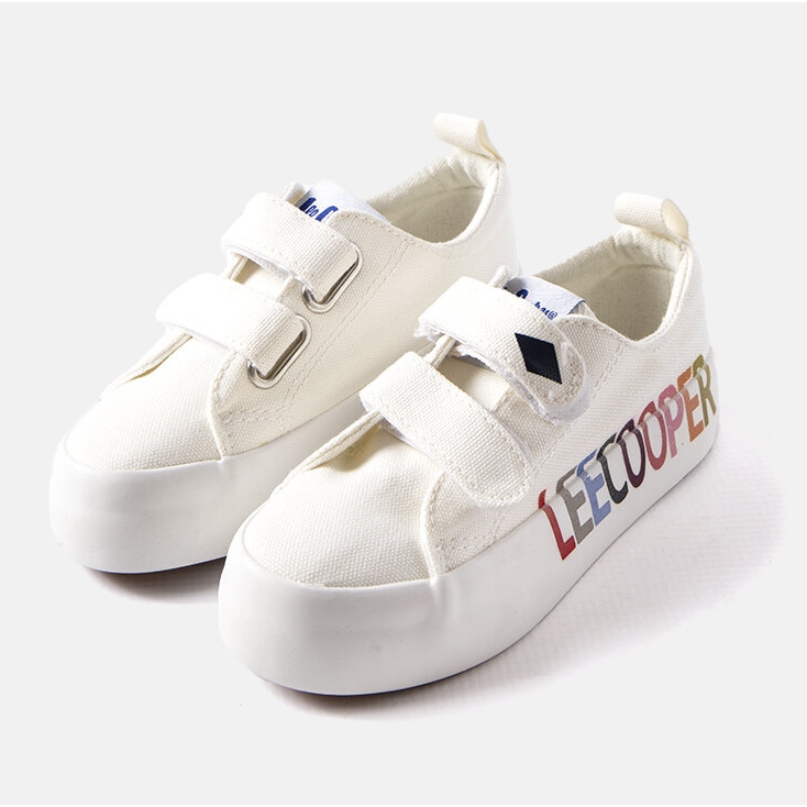 Lee Cooper Baskets Blanches Velcro Enfants 1