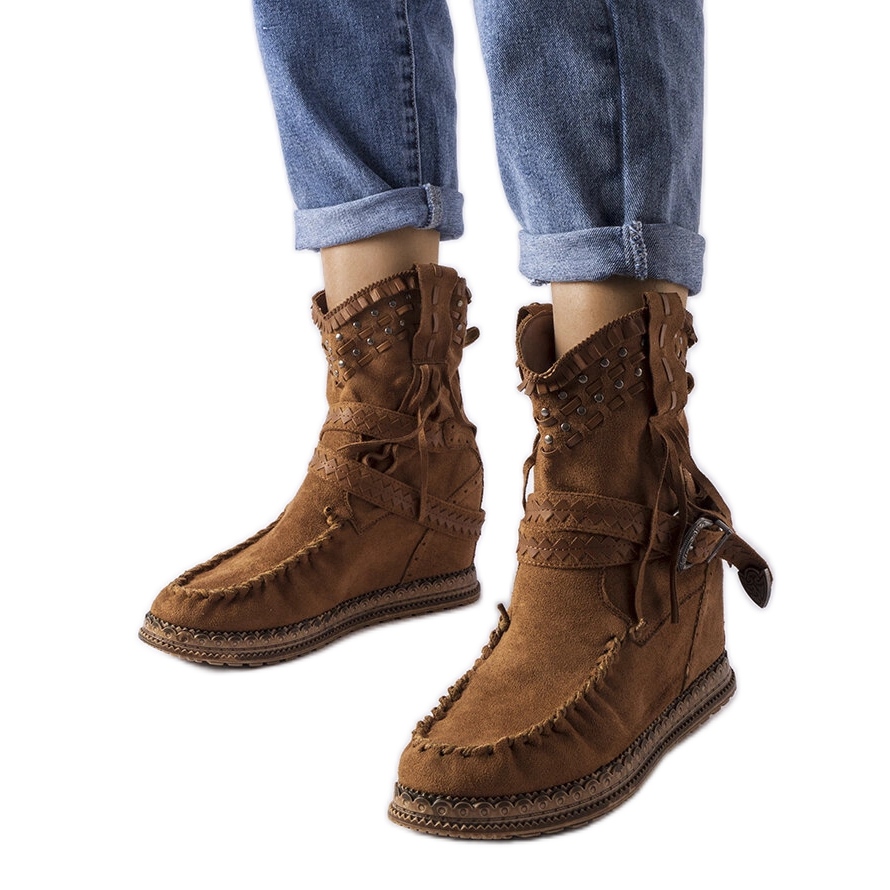 bottes compensees femme
