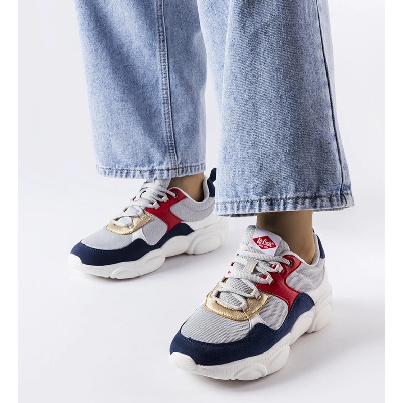 Baskets de sport grises Lee Cooper 1