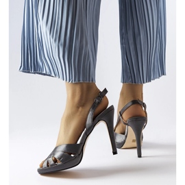 Sandales à talons hauts gris alpaga 1 Sandales à talons hauts gris alpaga 1