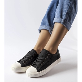 Inna Baskets Padovano en tissu noir 1