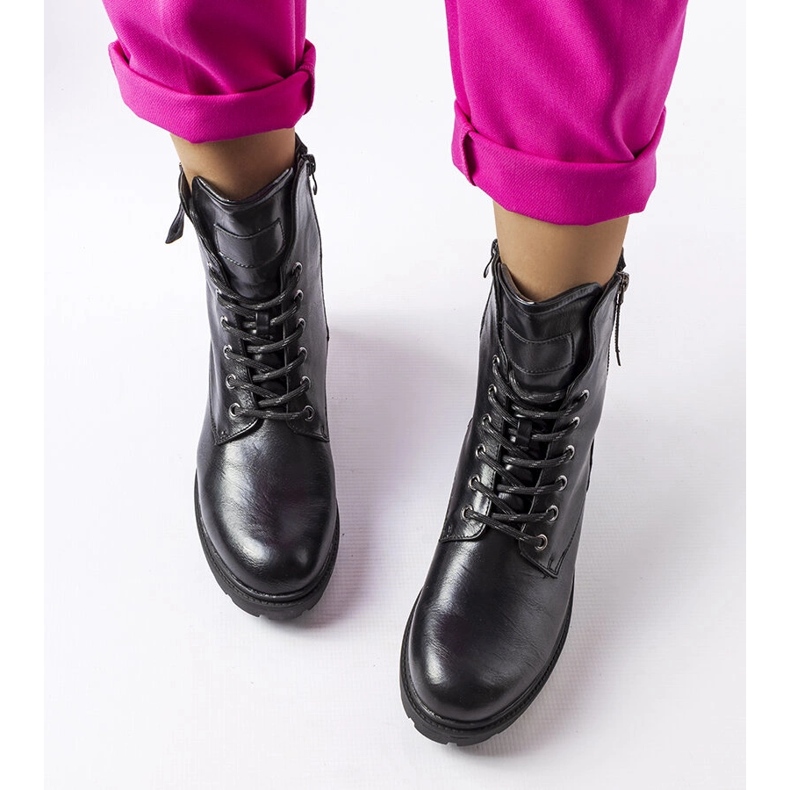 Bottes isolées noires d'Ailen le noir 2