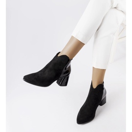 Bottes isolées en daim écologique Riia noires le noir 2