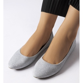 Inna Ballerines à paillettes argentées de Serinto 1