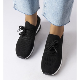 Inna Baskets compensées noires d'Alberica 1