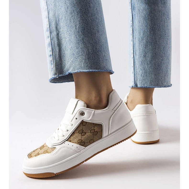 Inna Baskets blanches ornées du monogramme Isidor 1