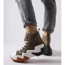 Baskets vertes à semelles épaisses de Toro 1