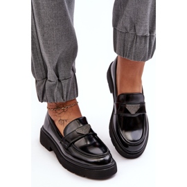 Mocassins à Talon Plat pour Femme Noir Venla 2