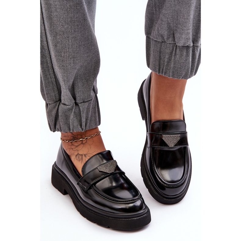 Mocassins à Talon Plat pour Femme Noir Venla le noir 2