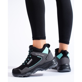 Chaussures de trekking hautes pour femmes DK noir et gris 1