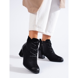 W. Potocki Boots femme Potocki noir avec laçage le noir 2
