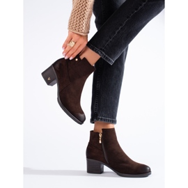 W. Potocki Bottes pour femmes marron classiques sur le poteau de Potocki brun 1