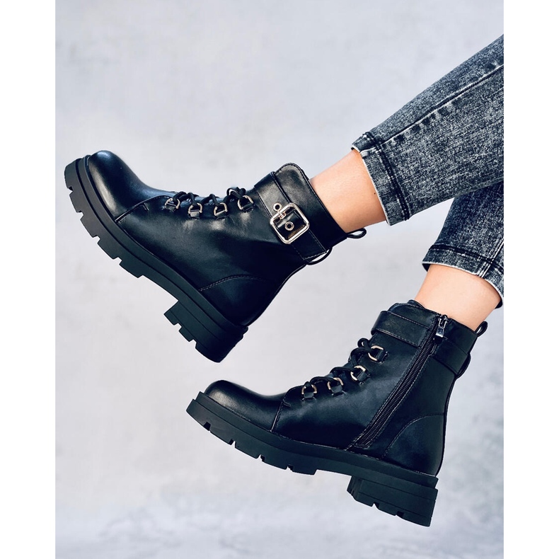 Bottes militaires Pomona noires le noir 1 Bottes militaires Pomona noires le noir 1