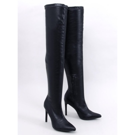 Dearica Bottes à talons aiguilles noires 1