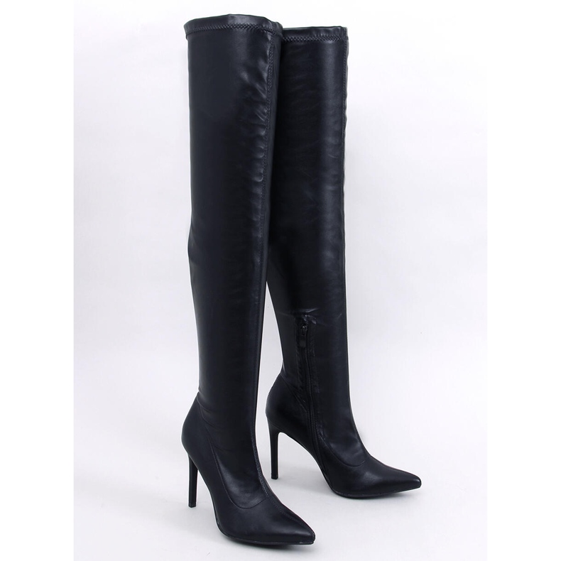 Dearica Bottes à talons aiguilles noires 1