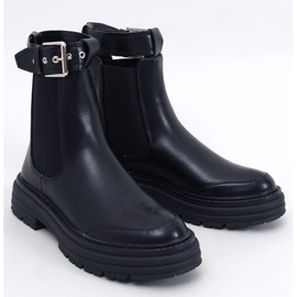 Bottines Chelsea femme Stoke Black Pu noir 1