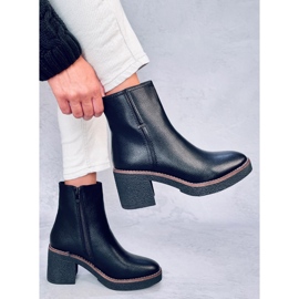 Tamika Bottines à talons hauts en caoutchouc noir le noir 2