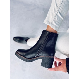 Tamika Bottines à talons hauts en caoutchouc noir le noir 3