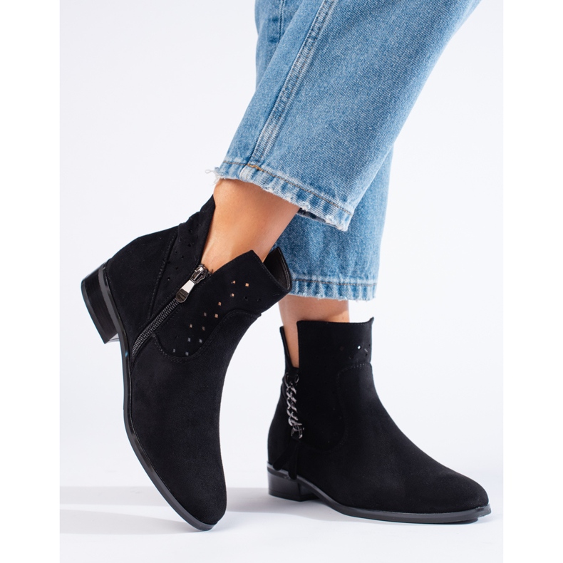 Bottes de printemps ajourées Vinceza noir 1